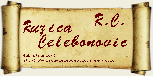 Ružica Čelebonović vizit kartica